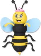 🐝 stand out with tenna tops queen bumble bee car antenna topper - fun blue wings mirror dangler & cute dashboard accessory! logo