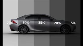 img 3 attached to 🚗 OTOLIMAN 2Ply Premium Light Black Uncut Roll Window Tint Film - 35% Shade, 20 x 20 Ft - Scratch Resistant Film for Car, Home, Office Glass