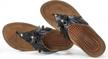 women's summer flip flops with arch support and flower wedge platform sandals logo