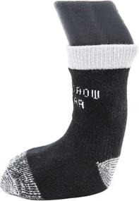 img 1 attached to 🧦 Woodrow Wear Power Paws Reinforced Foot Dog Socks - Black/Grey, XXL (130-180 lbs)