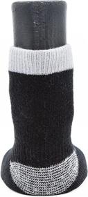 img 2 attached to 🧦 Woodrow Wear Power Paws Reinforced Foot Dog Socks - Black/Grey, XXL (130-180 lbs)