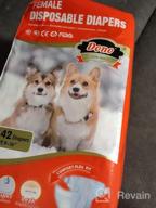 картинка 1 прикреплена к отзыву Say Goodbye To Mess: Dono Super Absorbent Dog Diapers For Females With Flash Dry Gel Technology For A Leak-Proof Fit! от Joe Bailey