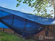 img 1 attached to Experience Ultimate Relaxation: Sunyear Double Camping Hammock With Net And Straps - Perfect For Outdoor Adventures And Travel review by Ognjen Cao