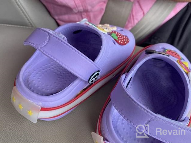 img 1 attached to VIYEAR Kids LED Clogs: Cute Lightweight Slippers for Garden, Beach & Summer Fun review by Greg Floyd