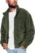 gafeng mens fluffy fuzzy jacket plush fleece casual winter stand collar zip up sherpa outwear cardigan coat logo