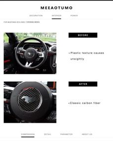img 3 attached to MEEAOTUMO Steering Interior Accessories 2015 2022