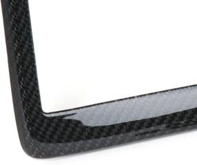 img 1 attached to Enhance Your Corvette's Style with a Carbon Fiber Z51 License Plate Frame: Fits 2005-2022 C6 / C7 / C8 Models