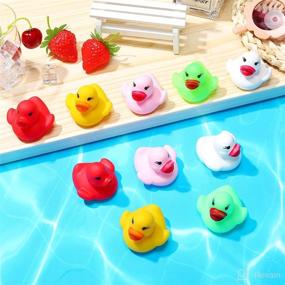 img 1 attached to 🦆 6 Pack Flashing Rubber Ducks: Illuminating Bath Toys for Special Occasions and Fun Bath Time – Ideal Gift for Birthdays, Easter, Christmas, Showers, Pool, and Bathtub Décor