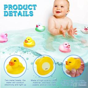 img 2 attached to 🦆 6 Pack Flashing Rubber Ducks: Illuminating Bath Toys for Special Occasions and Fun Bath Time – Ideal Gift for Birthdays, Easter, Christmas, Showers, Pool, and Bathtub Décor