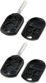 img 1 attached to Upgrade and Protect Your Key Fob: Lincoln Mercury CWTWB1U793 Remote Shell Case & Pad – Set of 2