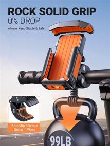 img 2 attached to 📱 Top 2022 VICSEED Bike Phone Mount: Full Protection, Solid Grip | Motorcycle Phone Mount with Quick Release | 360° Handlebar Bike Phone Holder for Bicycle Scooter | Compatible with Big Phones & Thick Cases | All Phone Types
