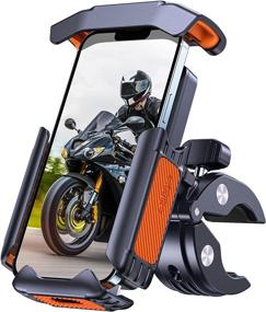 img 4 attached to 📱 Top 2022 VICSEED Bike Phone Mount: Full Protection, Solid Grip | Motorcycle Phone Mount with Quick Release | 360° Handlebar Bike Phone Holder for Bicycle Scooter | Compatible with Big Phones & Thick Cases | All Phone Types