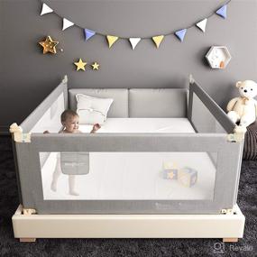 img 4 attached to 🛏️ Extra Long Folding Bed Safety Rail for Toddlers - Premium Crib Guardrail with Dual Lock (70" - 1 Side Only)