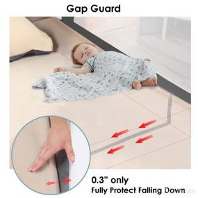 img 1 attached to 🛏️ Extra Long Folding Bed Safety Rail for Toddlers - Premium Crib Guardrail with Dual Lock (70" - 1 Side Only)