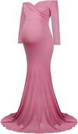 элегантное платье макси для беременных molliya с открытыми плечами для стильных фотосессий логотип