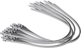 img 3 attached to 20-Inch Supreme 316 Stainless Steel Cable Zip Ties, 150 lb Strength, Pack of 100