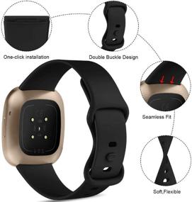 img 3 attached to Улучшите свою Fitbit Sense/Versa 3 с нашим набором из трех спортивных ремешков и защитного чехла!