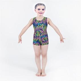 img 1 attached to Aosva Sparkle Tumbling Athletic Gymnastics Girls' Clothing : Active