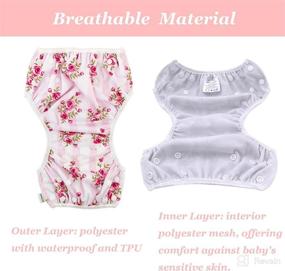 img 2 attached to 👶 Babygoal Reusable Swim Diaper | Washable & Adjustable for Babies 0-2 Years | Ideal for Swimming Lessons & Baby Gifts | 3SD05