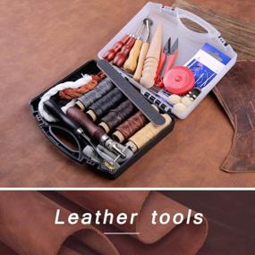 img 2 attached to Complete 35-Piece BUTUZE Leather Sewing Repair Kit With Waxed Thread And Hand-Stitching Tools: Perfect For DIY Leather Sewing, Quilting And Craft Repairs