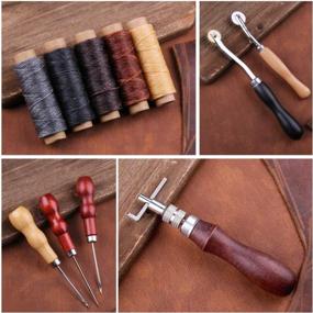 img 1 attached to Complete 35-Piece BUTUZE Leather Sewing Repair Kit With Waxed Thread And Hand-Stitching Tools: Perfect For DIY Leather Sewing, Quilting And Craft Repairs
