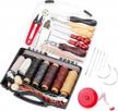 complete 35-piece butuze leather sewing repair kit with waxed thread and hand-stitching tools: perfect for diy leather sewing, quilting and craft repairs logo