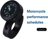 ⌚ yosoo health gear waterproof motorcycle handlebar clock: universal mount, digital display, motorbike accessories логотип