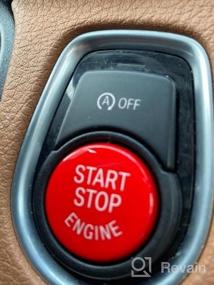 img 8 attached to BMW Engine Ignition Start Stop Button Replacement - Compatible With 1 3 5 6 X1 X3 X5 X6 Series (E81 E90 E91 E60 E63 E84 E83 E70 E71) By Jaronx Sports Red