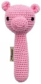 img 1 attached to 🐷 Cheengoo Organic Crocheted Pig Rattle: Sustainable & Stimulating Baby Toy