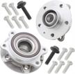 premium pre-assembled wheel hub bearing set (2-pack) for audi a/s series and q5 - compatible with front and rear quattro models (see fitment description) logo