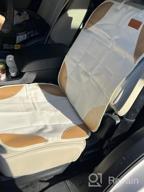 img 1 attached to Protect Your Car Seats With Siivton Car Seat Protectors - Ideal For Child Car Seats, Leather And Fabric Seats, 2 Mesh Pockets, Non-Slip Backing, Protects From Baby Or Pet Mess (2 Pack) review by Rob Jimenez