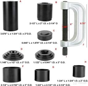 img 2 attached to 🔧 High-Performance Ball Joint Press Removal Tool Kit by FreeTec - Perfect for 2WD and 4WD Cars, Light Trucks, and SUVs!