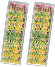 img 3 attached to Fun And Educational: Toys For Tots Pencil Set With Farm Animal Designs - Ideal Gift For Kids And Adults