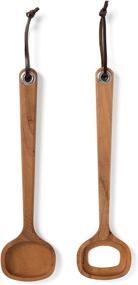 img 4 attached to Ironwood Gourmet Salad Paddle Server, 13 X 0 X 0 Inches - Nordic Design