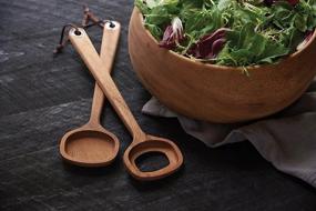 img 3 attached to Ironwood Gourmet Salad Paddle Server, 13 X 0 X 0 Inches - Nordic Design