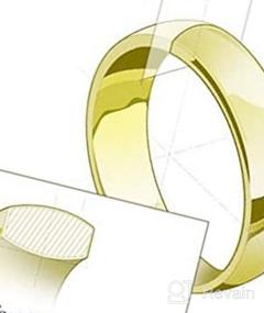 img 6 attached to Обручальные кольца из цельного золота 14 карат от Wellingsale