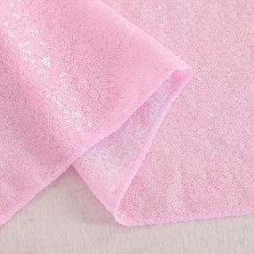 img 1 attached to Add A Pink Sparkle To Your Table Decor With Sequin Table Runners - Pack Of 4, 12X72 Inch, Perfect For Weddings And Birthdays!