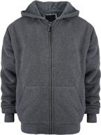 sherpa lined fleece zip up sweatshirts sweatshirt boys' clothing ~ fashion hoodies & sweatshirts logo