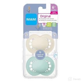img 3 attached to MAM Original Matte Pacifier (Includes Sterilizing Pacifier Case) - Unisex Baby Pacifiers 6+ Months - Best for Breastfed Babies - Sterilizing Storage Case - Pack of 2 (Ages 6-16 Months)