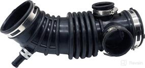 img 1 attached to 🔧 Auto Air Intake Hose (Air Duct without Resonator) for 01-03 QX4 V6 and 01-03 Pathfinder 3.5L, Made from OE Material EPDM, Ensures Longer Lifespan - Replaces 16576-4W00A 16576 4W00A