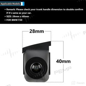img 3 attached to 📷 BMW F30 Front Camera AHD 1080P 30FPS HD Camera with PEMP Technology