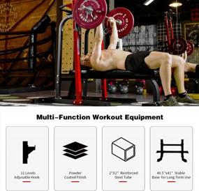 img 3 attached to Multi-Function Power Tower Pull Up Bar Station With J Hook And Dip Station For Home Strength Training Fitness Equipment - ZENOVA