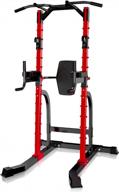 multi-function power tower pull up bar station with j hook and dip station for home strength training fitness equipment - zenova логотип