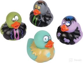 img 1 attached to 🧟 Spooky Fun: Get 2-inch Zombie Rubber Duckies in Bulk Pack of 12 Ducks