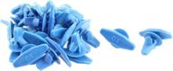 🚗 efficient blue auto car door card interior weatherstrip rivets clips - 20 pcs by uxcell логотип