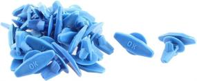 img 2 attached to 🚗 Efficient Blue Auto Car Door Card Interior Weatherstrip Rivets Clips - 20 Pcs by uxcell