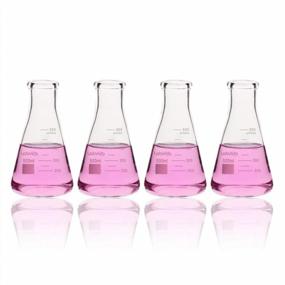 img 2 attached to 500Ml Narrow Mouth Glass Erlenmeyer Flask 3.3 Borocilicate With Printed Graduation - Labvida LVC004 (4 Pack)
