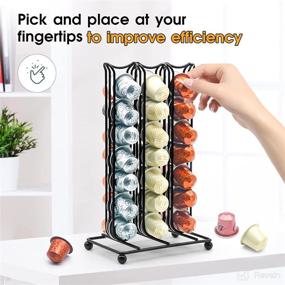 img 1 attached to ☕️ LIDMERNS Coffee Pod Holder for NESPR Capsules - Original Line, Compatible with Lattissima, Creatista, Pixie, Citiz, and Essenza Machines - Holds 42 Capsules - Compact Size, Spacious Capacity, Efficient Storage