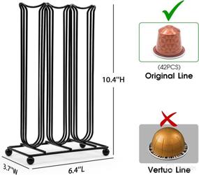 img 3 attached to ☕️ LIDMERNS Coffee Pod Holder for NESPR Capsules - Original Line, Compatible with Lattissima, Creatista, Pixie, Citiz, and Essenza Machines - Holds 42 Capsules - Compact Size, Spacious Capacity, Efficient Storage