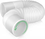 air conditioner exhaust vent hose - 5.9" diameter, 80" length, angooni universal counter-clockwise thread air vent compatible with honeywell, whynter, frigidaire, lg, delonghi toshiba, delonghi, jhs logo